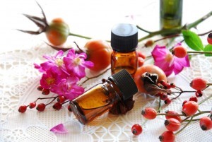rose hips and essential oils