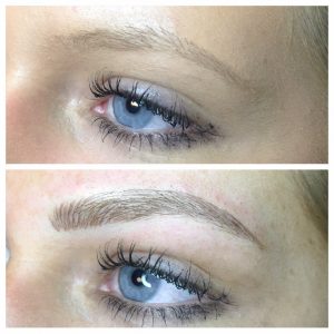 Microblading lazer kalemi ile kaş çizme yöntemi