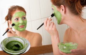 Leke çıkarıcı yeşil çay maskesi